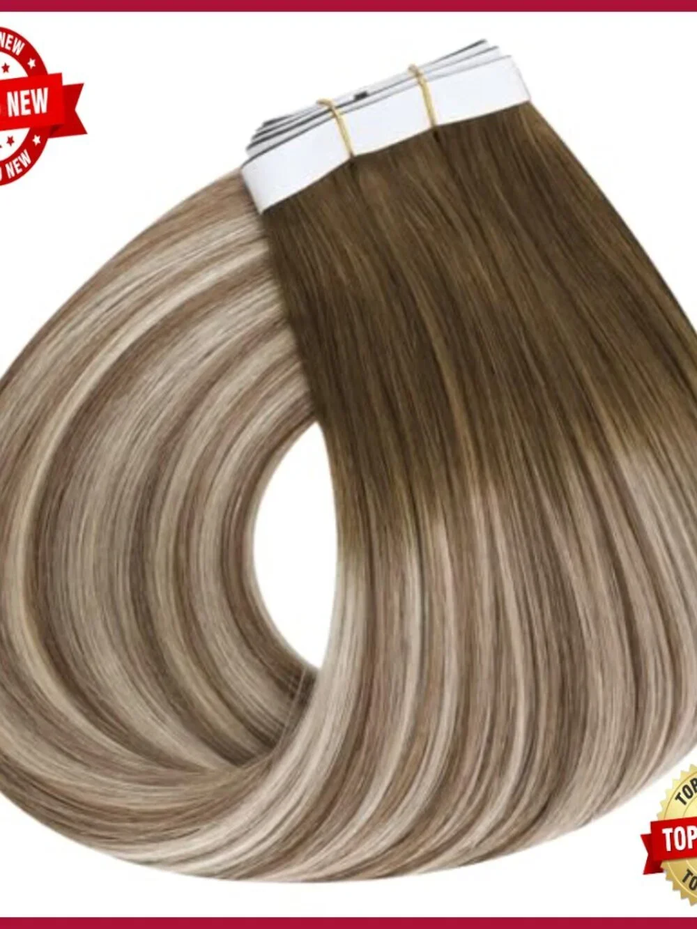 Human Hair Tape-In Extensions 22 Inch 120g 4PCS Remy Hand-Tied